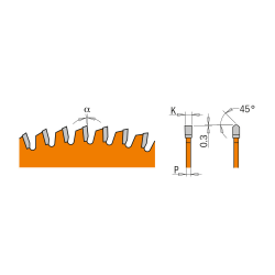 Tarcza pilarska do cięcia aluminium Ø 190/30 mm 40 zębów 296.190.40M CMT