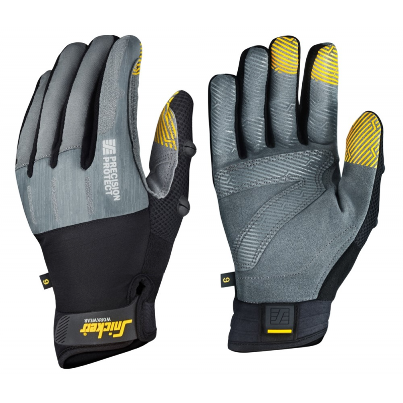 Rękawice robocze 9574 Precision Protect kolor rock grey/black rozm. 7 95744804007 SNICKERS WORKWEAR Bahcocentrum.pl