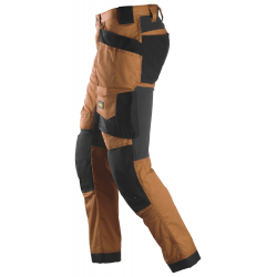 Spodnie 6241 stretch AllroundWork z workami kieszeniowymi kolor brown/black rozm. 44 62411204044 SNICKERS WORKWEAR