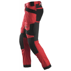 Spodnie 6241 stretch AllroundWork z workami kieszeniowymi kolor chili red/black rozm. 44 62411604044 SNICKERS WORKWEAR