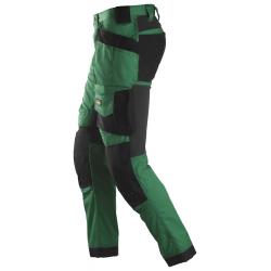 Spodnie 6241 stretch AllroundWork z workami kieszeniowymi kolor forest green/black rozm. 44 62413904044 SNICKERS WORKWEAR