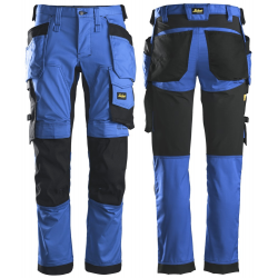 Spodnie 6241 stretch AllroundWork z workami kieszeniowymi kolor true blue/black rozm. 44 62415604044 SNICKERS WORKWEAR