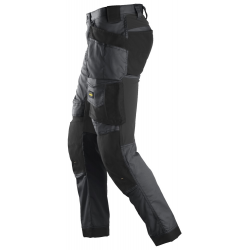 Spodnie 6241 stretch AllroundWork z workami kieszeniowymi kolor steel grey/black rozm. 52 62415804052 SNICKERS WORKWEAR