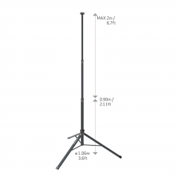 Statyw rozsuwany 90-200 cm TRIPOD 2 METER 03.5685 SCANGRIP