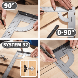 Kątownik uniwersalny 280 x 500 mm 5206000 WOLFCRAFT