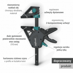 Ścisk automatyczny 150 mm PRO MAX 3070000 WOLFCRAFT