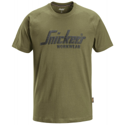 Koszulka T-shirt 2590 Logo kolor khaki green rozm. XS 25903100003 SNICKERS WORKWEAR