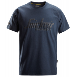 Koszulka T-shirt 2590 Logo kolor dark navy melange rozm. XS 25904500003 SNICKERS WORKWEAR