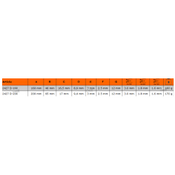 Szczypce wygięte 45° 160 mm 2427 D-160 Bahco