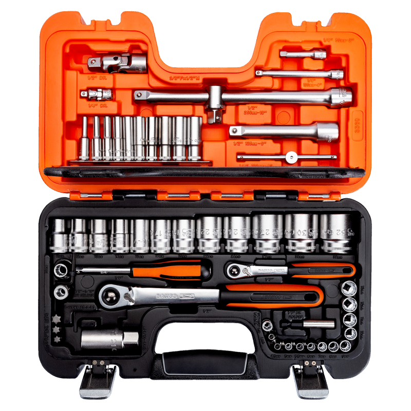 Zestaw narzędzi 1/4'' i 1/2'' - 56 elementów S560 BAHCO Bahcocentrum.pl