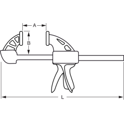 Ścisk automatyczny 300 mm QCG-300 BAHCO