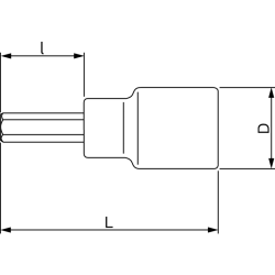 Nasadka 3/8" imbusowa hex 8 mm 7409M-8 Bahco