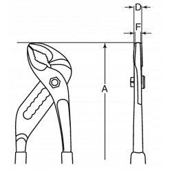 Szczypce nastawne nierdzewne 250 mm SS410-250 Bahco