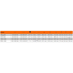 Klucz dynamometryczny 3/4'' 300-1000 Nm 75R3-1000 Bahco