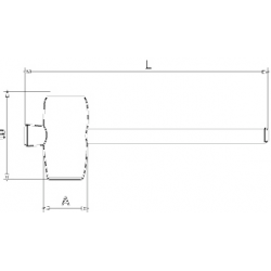 Młotek gumowy 290g 3625RM-55 Bahco