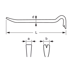 Łom 487 mm WBP500 BAHCO