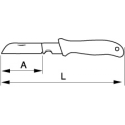 Nóż dla elektryków 2820EK BAHCO