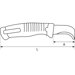 Nóż dla elektryków do usuwania izolacji 2446-EL-HELP BAHCO