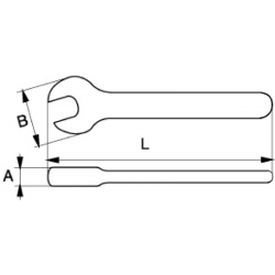 Klucz płaski izolowany 6 mm VDE 6MV-6 Bahco