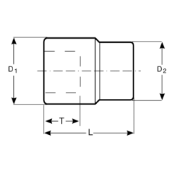 Nasadka 12-kątna długa 1/4" calowa 7/32'' A6800DZ-7/32 Bahco