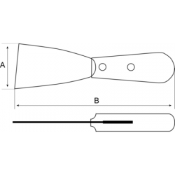 Szpachelka 30 mm z drewnianą rączką 215500300 Bahco