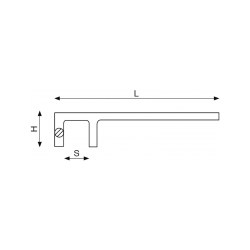 Pręt do zaworów nieiskrzący AL-BR 32 mm NS204-32 Bahco