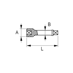 Przedłużka nieiskrząca AL-BR 1/2'' 100 mm NS234-16-100 Bahco