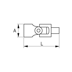 Przegub nieiskrzący AL-BR 1/2'' NS236-16 Bahco