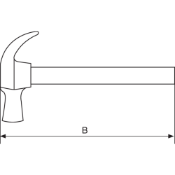 Młotek stolarski nieiskrzący CU-BE 700 gramów NSB508-700-FB Bahco