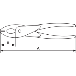 Szczypce nieiskrzące CU-BE 200 mm NSB411-200 Bahco