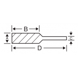 copy of Frez pilnik obrotowy walcowy węglikowy dokładny Ø 3x13 mm chwyt Ø 3 mm A0313M03E Bahco