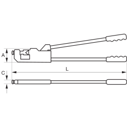 Nożyce do zagniatania złączek nieizolowanych CR L 01 Bahco