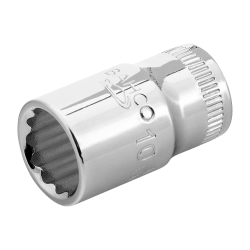 Zestaw 11 szt. nasadek 1/4'' 12-kąt. na szynie 6711MB Bahco