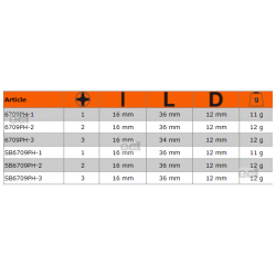 Nasadka 1/4" z końcówką Phillips PH2 SB6709PH-2 Bahco