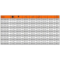 Klucz trzpieniowy T-kształtny Torx T6 901T-006-100 BAHCO