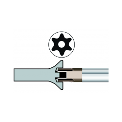 Wkrętak Torx z otworem TR8 x 75 mm FIT SB141.008.075 Bahco