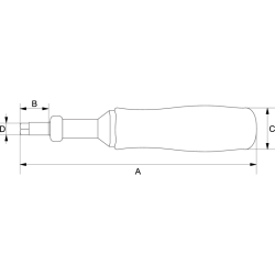 Wkrętak dynamometryczny 1/4'' 1-6 Nm TSS600 Bahco