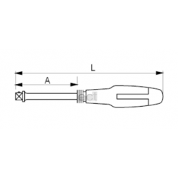 Pokrętło wkrętakowe 1/4'' 6956 Bahco