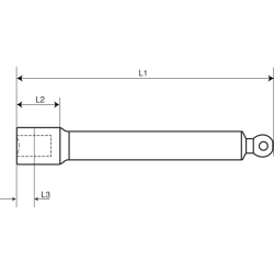 Przedłużka radełkowana 1/4'' 32 mm 696EX-01 Bahco