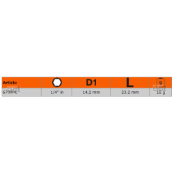 Adapter 1/4'' do bitów 1/4'' 6709HL Bahco