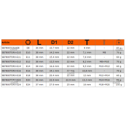 Nasadka 1/2'' do śrub zewnętrznych Torx-E E10 SB7800TORX-E10 Bahco