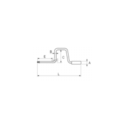 Pokrętło korbowe 1/4'' 417 mm 8152-1/2 BAhco