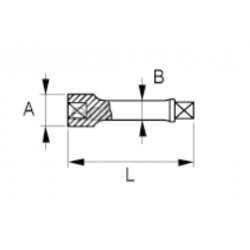 Przedłużka 1/2'' ze zwalniaczem blokady 125 mm 8160-B Bahco