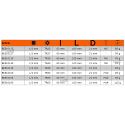 Nasadka 1/2'' z końcówką Torx z otworem TR60 BE510160 Bahco