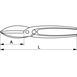 Nożyce do blachy typ Katalonia 869203000 Bahco
