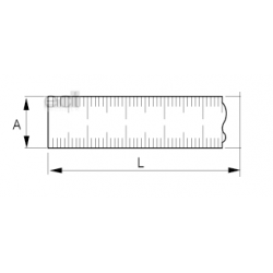 Linijka stalowa 1000 mm SR1000-MM Bahco