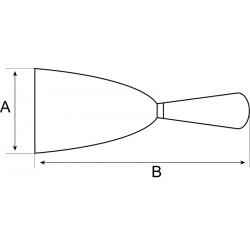 Szpachelka malarska 120 mm z rękojeścią dwukomponentową 215000120 Bahco