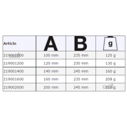 Szpachelka 100 mm z drewnianą rączką 219001000 Bahco