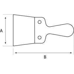 Skrobak malarski 140 mm ze stali nierdzewnej 219201400 Bahco