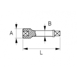 Przedłużka 1/2'' 125 mm z zabezpieczeniem TAH8160 Bahco